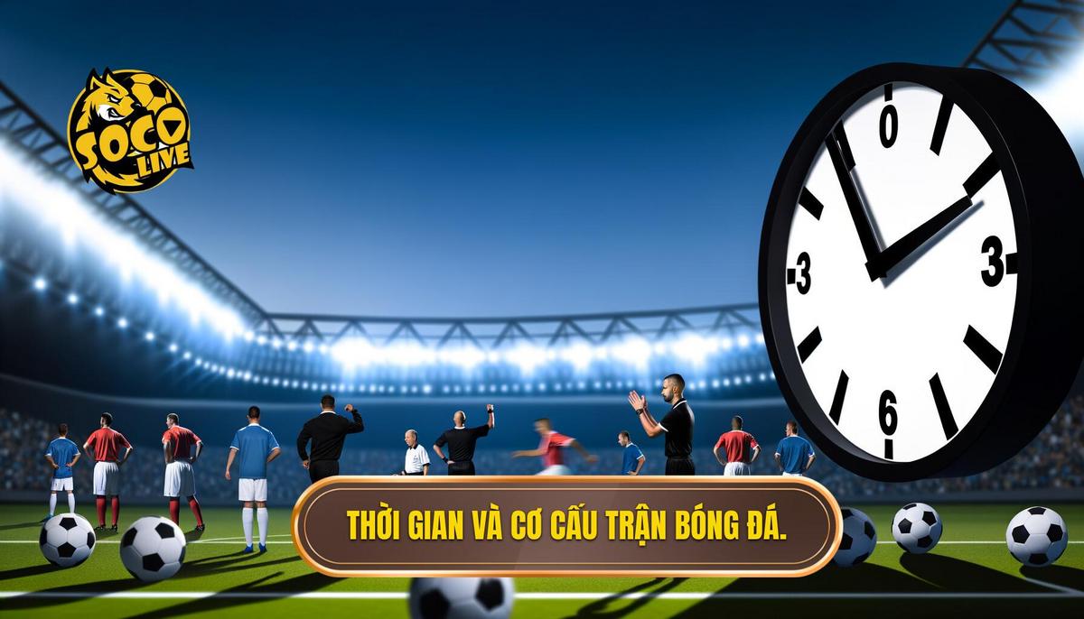 Luật cơ bản trong bóng đá: Toàn tập dành cho mọi người 1 Thời gian và cơ cấu trận đấu trong bóng đá