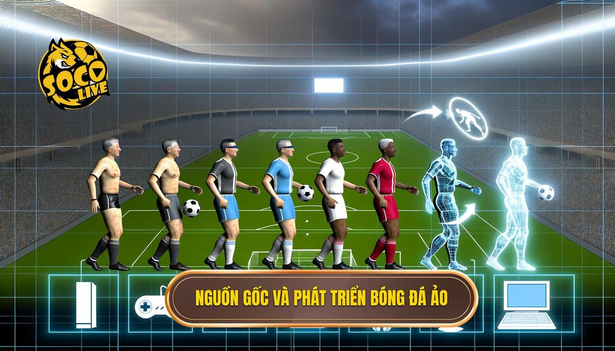 Bóng đá ảo là gì? Tất tần tật thông tin bạn cần biết 2 Nguồn gốc và sự phát triển của bóng đá ảo
