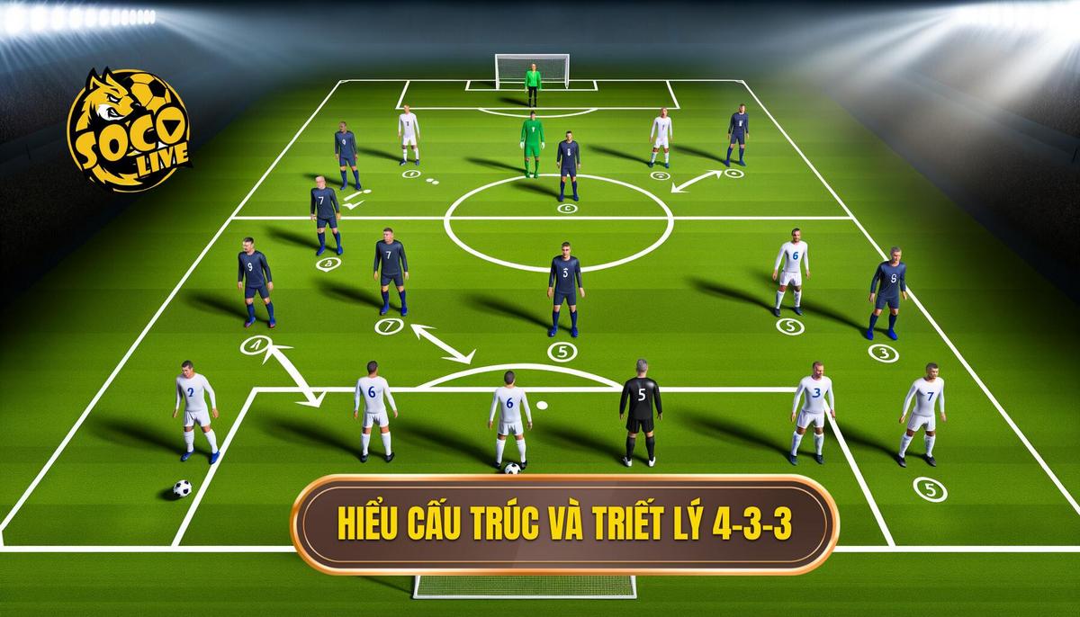 Chiến thuật Bóng đá 4-3-3 Hiệu quả: Phân Tích Chuyên Sâu và Cách Triển Khai Tuyệt Vời 1 Phần 1_ Hiểu Rõ Cấu Trúc và Triết Lý Của Sơ Đồ 4-3-3